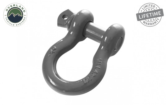Overland Vehicle Systems Buy Overland Vehicle Systems Recovery Shackle D Ring 3/4 Inch 4.75 Ton Grey Overland Vehicle Systems