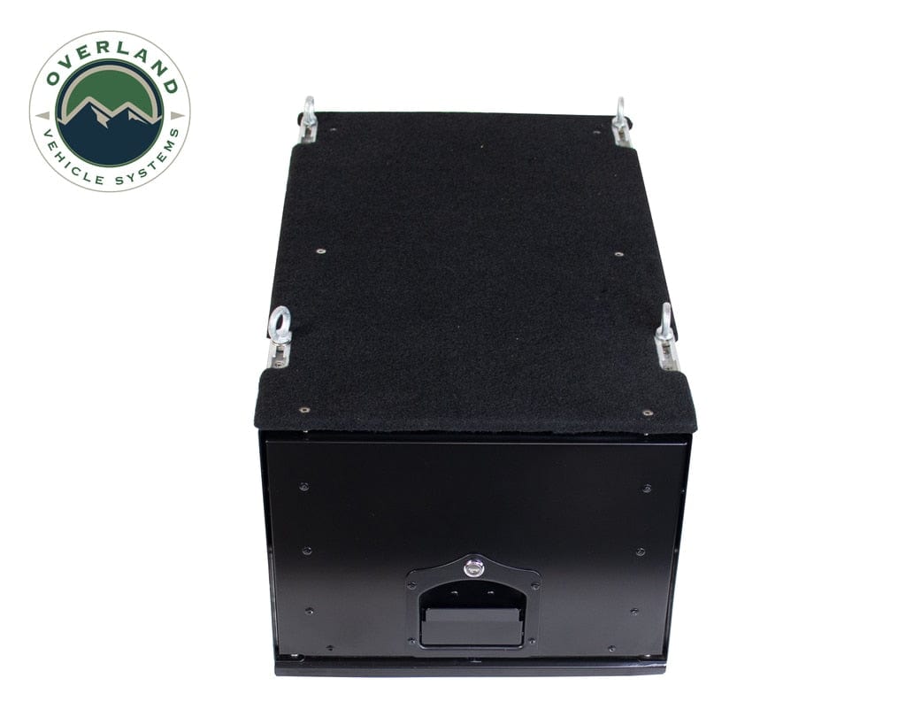 Overland Vehicle Systems Camping Storage Box Cargo Box With Slide Out Drawer Overland Vehicle Systems