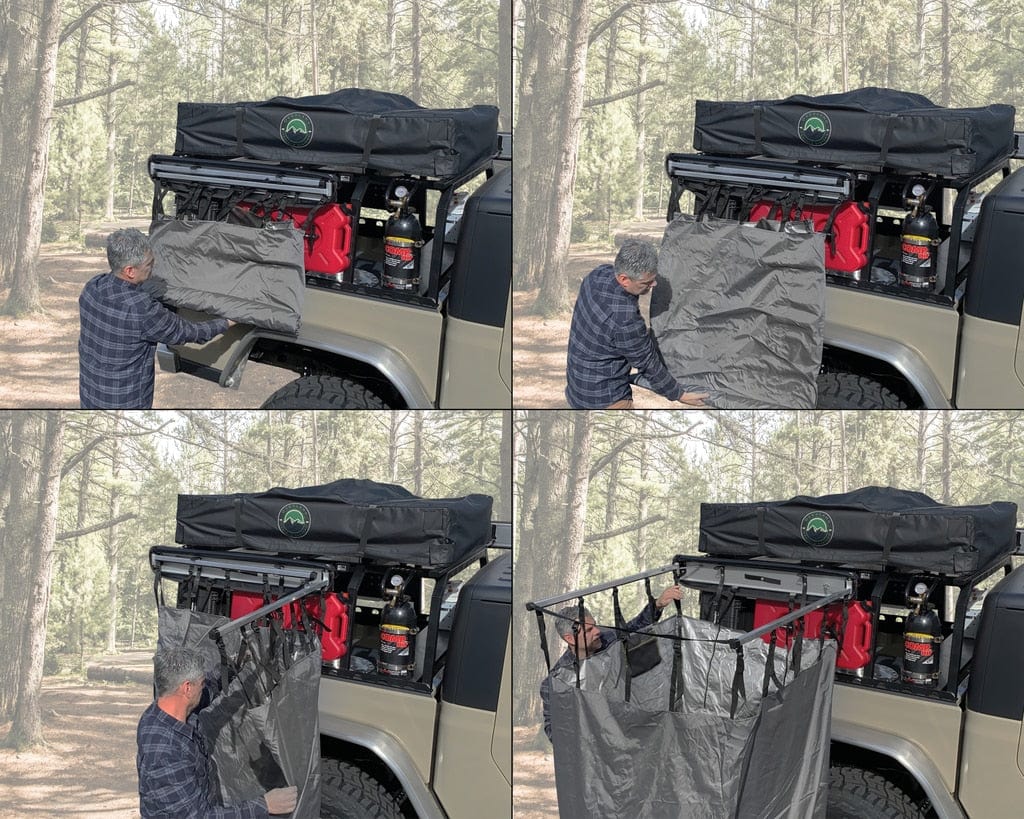 Overland Vehicle Systems Car-Side Shower Room - Affordable and Convenient Overland Vehicle Systems