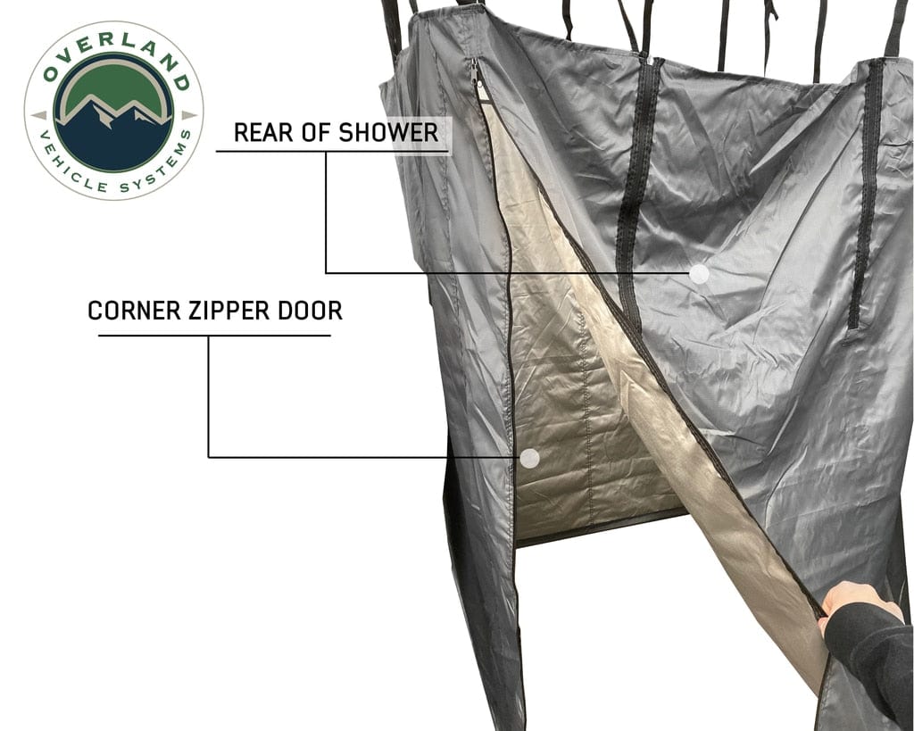 Overland Vehicle Systems Car-Side Shower Room - Affordable and Convenient Overland Vehicle Systems