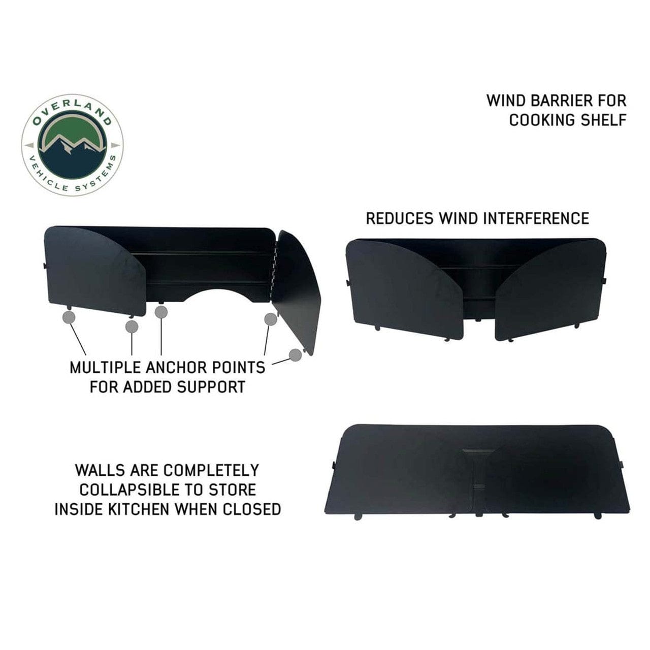 Overland Vehicle Systems Cargo Box Kitchen With Slide Out Sink, Cooking Shelve and Slide Out Work Station Overland Vehicle Systems