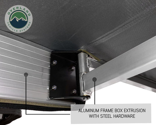 Overland Vehicle Systems Freestanding 270 Degree Awnings For Mid - High Roofline Vans Driver side Overland Vehicle Systems
