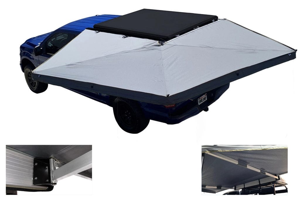 Overland Vehicle Systems Freestanding 270 LT Degree Awnings With Walls Driver Side Overland Vehicle Systems