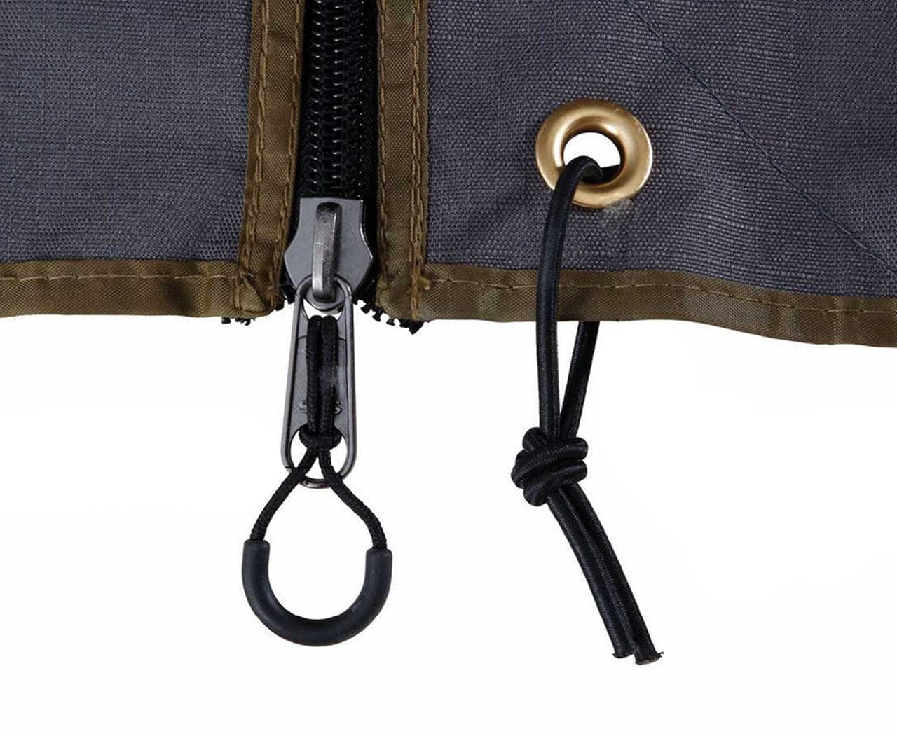 Overland Vehicle Systems HD Nomadic 180 - LTE Awning Wall, Universal, Grey Body, Green Trim W/Storage Bag Overland Vehicle Systems