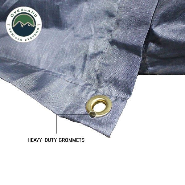 Overland Vehicle Systems HD Nomadic 2.0 Awning Room Enclosure, Grey Body, Green Trim (4 Walls and Floor) Overland Vehicle Systems