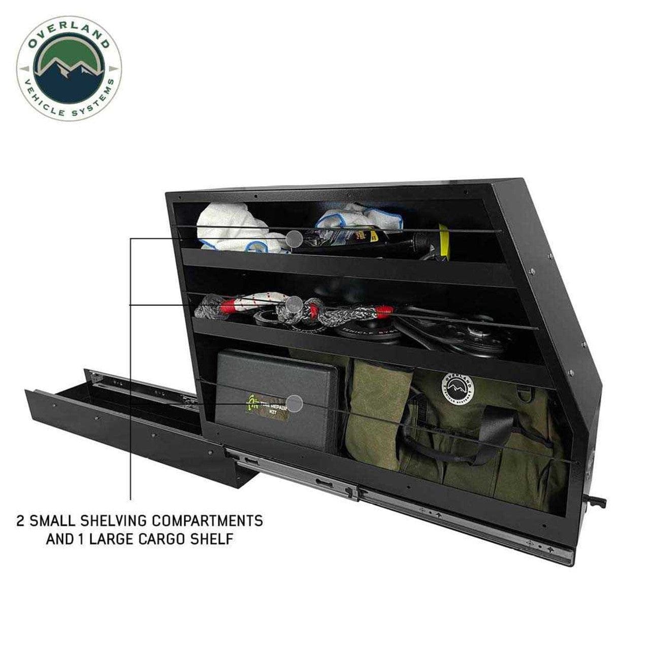 Overland Vehicle Systems Highline Slide Out Camping Storage System Overland Vehicle Systems