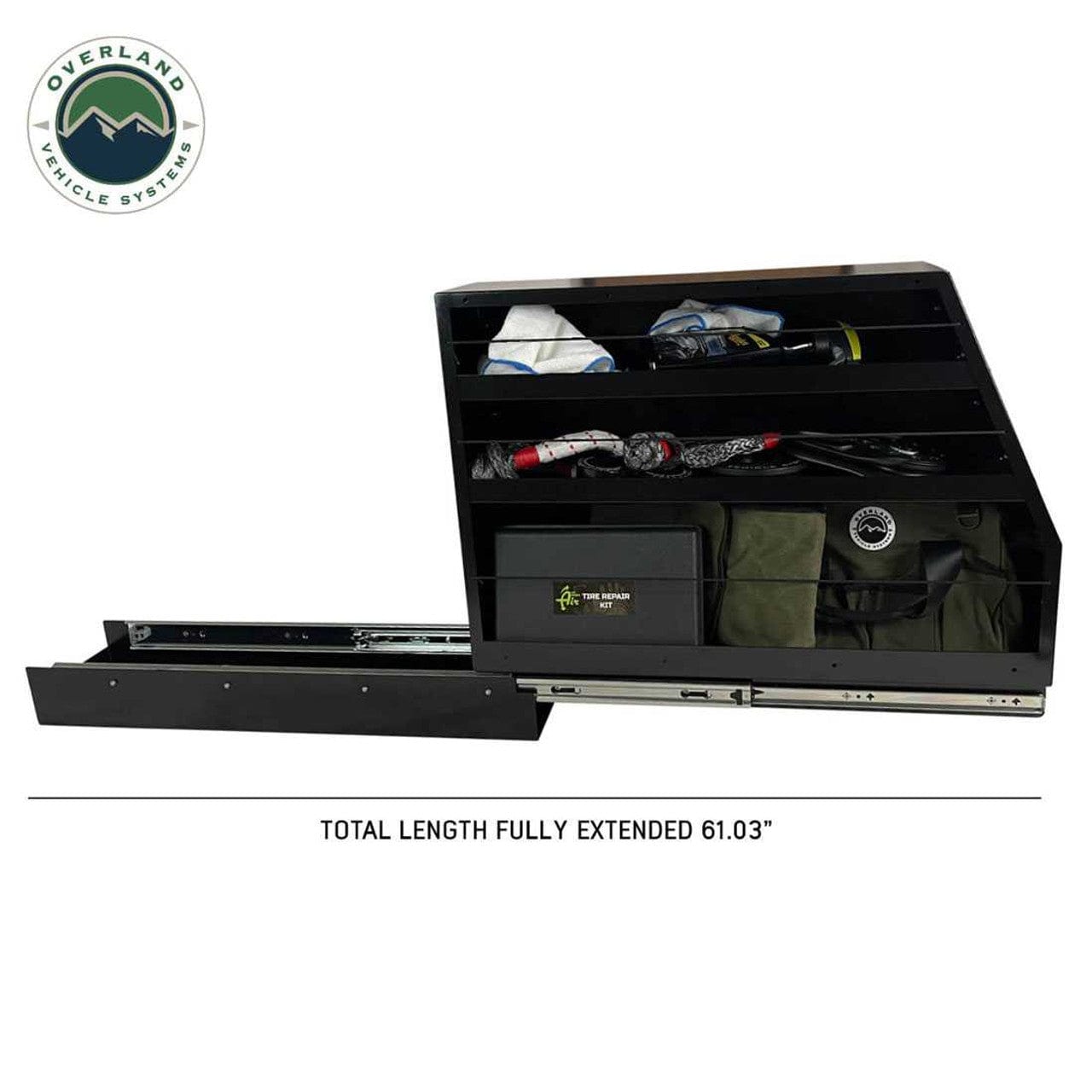 Overland Vehicle Systems Highline Slide Out Camping Storage System Overland Vehicle Systems