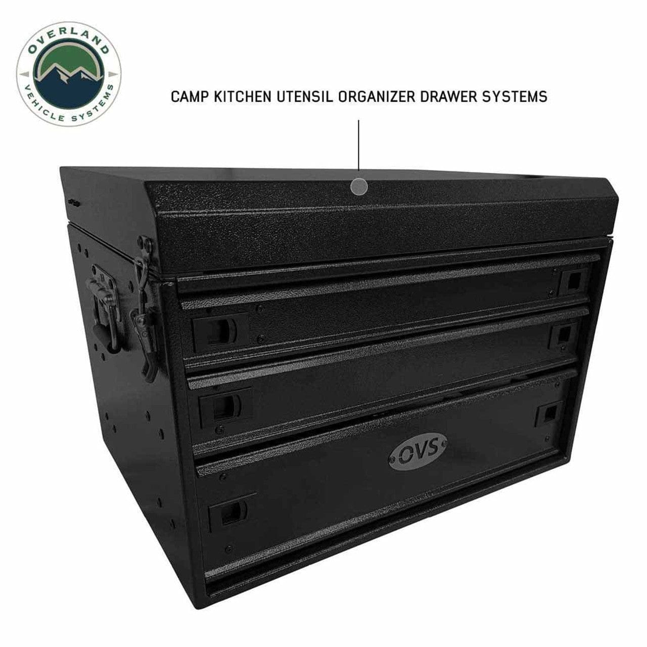Overland Vehicle Systems Kitchen Kit - 39 Piece Utensil, Aluminum Storage Box With Custom Cut Foam Overland Vehicle Systems