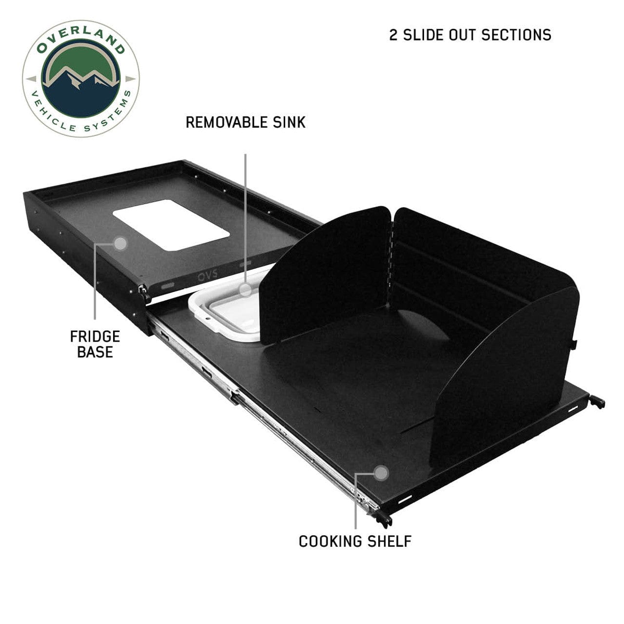 Overland Vehicle Systems Large Refrigerator Tray and Sink Organizer Overland Vehicle Systems