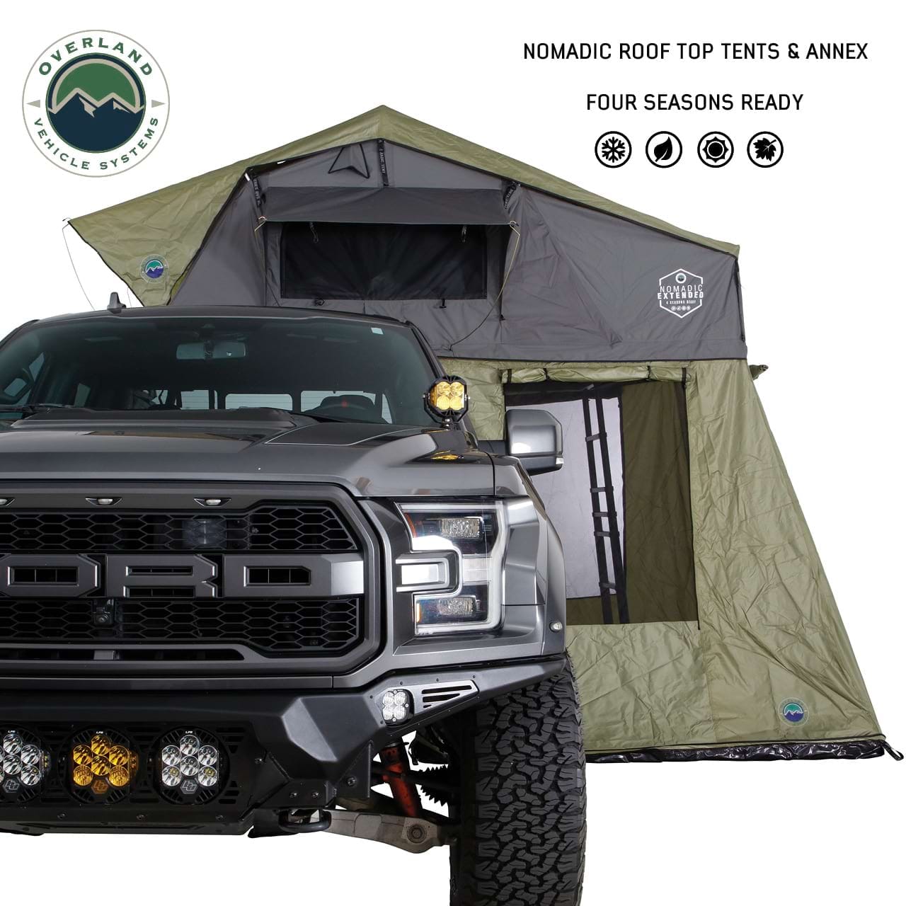 Overland Vehicle Systems Nomadic 2 Roof Top Tent Annex Room Overland Vehicle Systems Overland Vehicle Systems