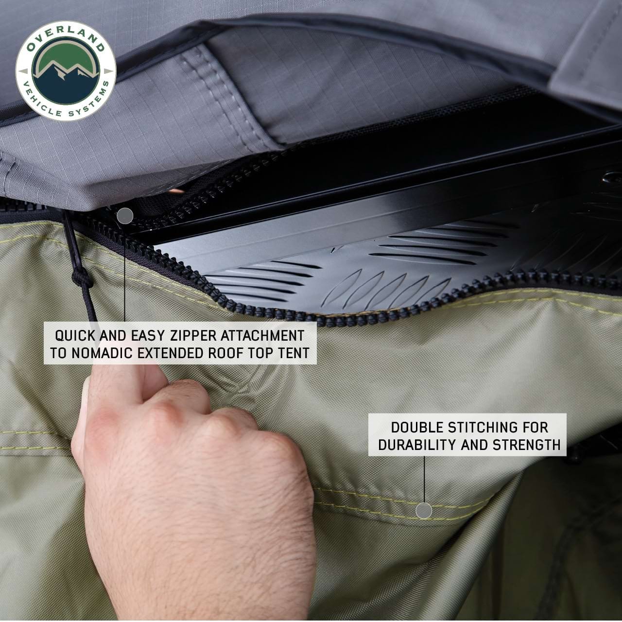 Overland Vehicle Systems Nomadic 2 Roof Top Tent Annex Room Overland Vehicle Systems Overland Vehicle Systems