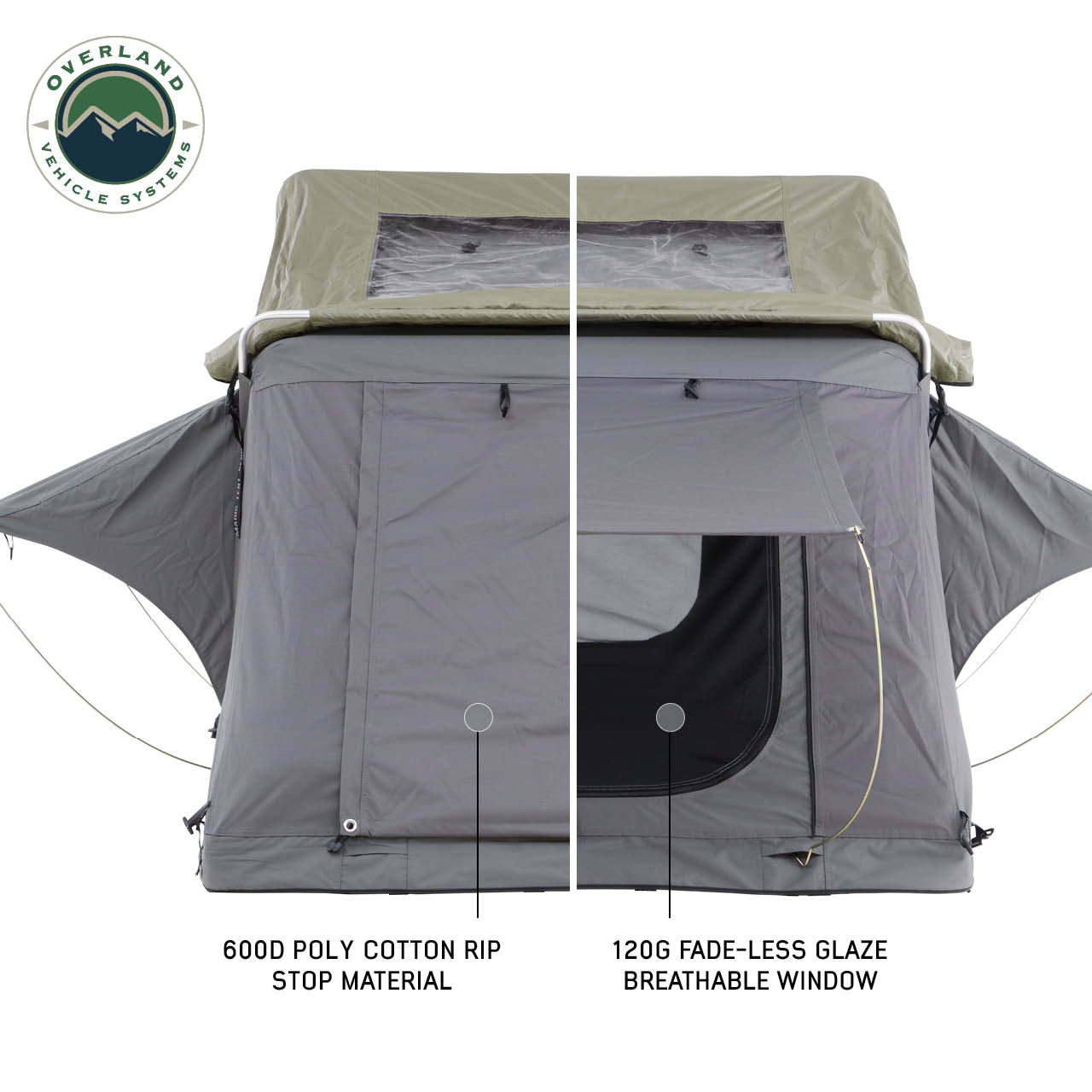 Overland Vehicle Systems Nomadic 2 Standard Roof Top Tent Roof Top Tent 2 Person Overland Vehicle Systems
