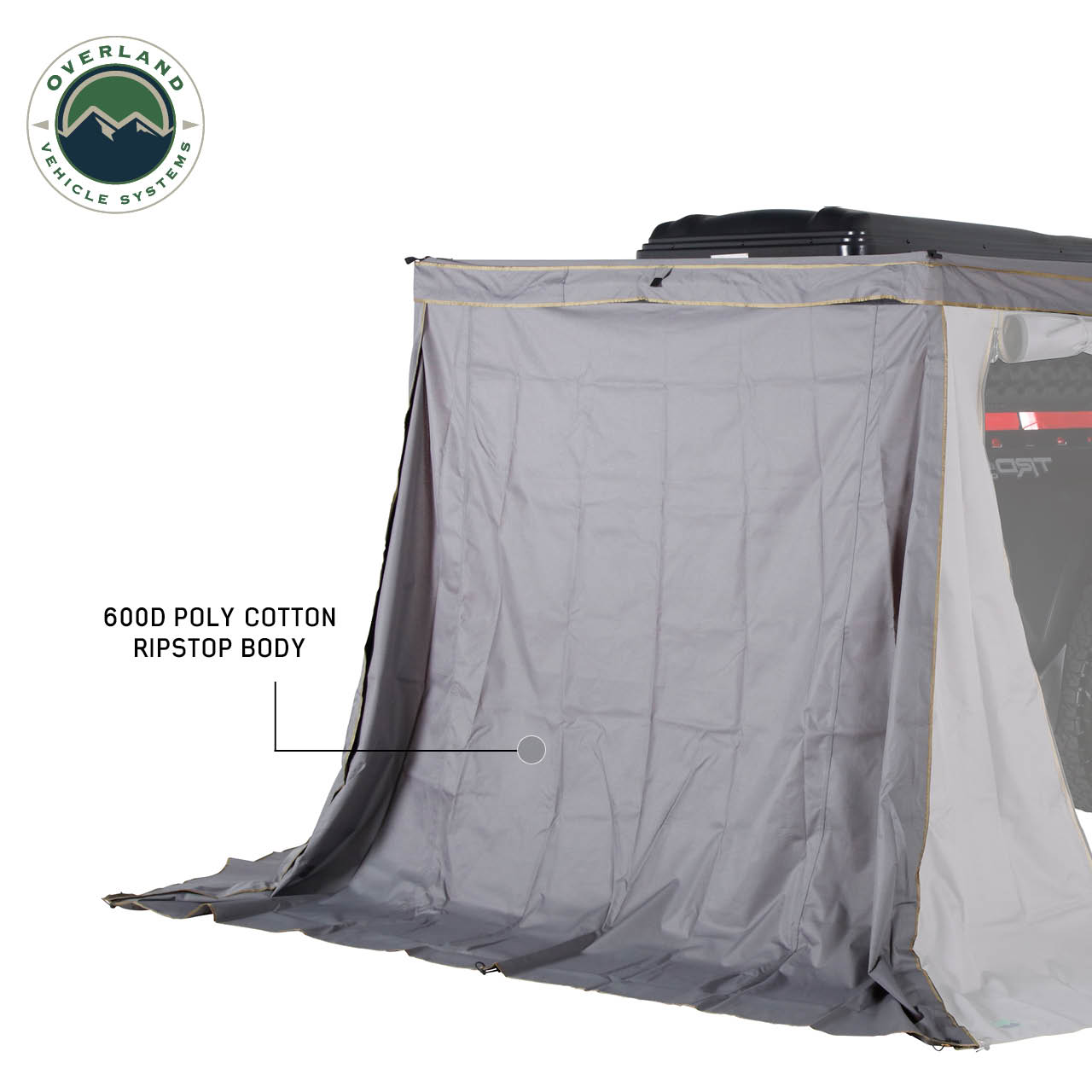 Overland Vehicle Systems Nomadic 270 LTE Awning Passenger Side Walls 3 and 4 Overland Vehicle Systems