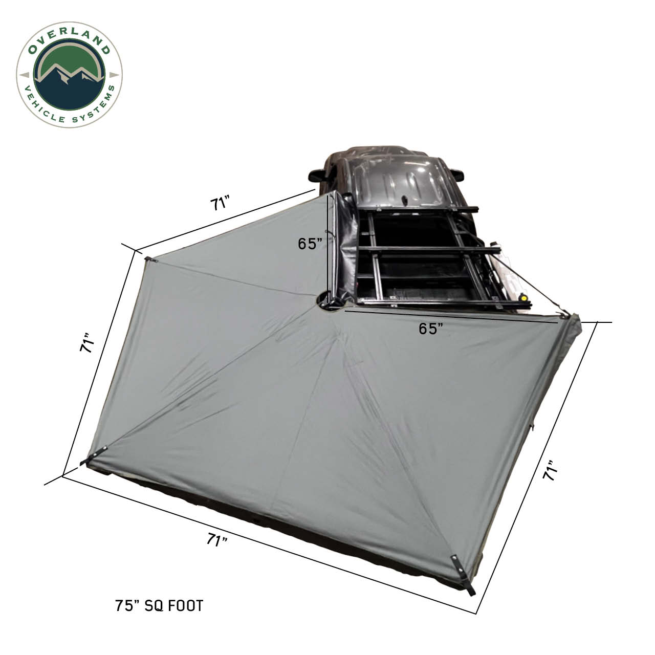 Overland Vehicle Systems Nomadic 270 LTE Driver Side 270 Degree Awning Premium Overland Vehicle Systems