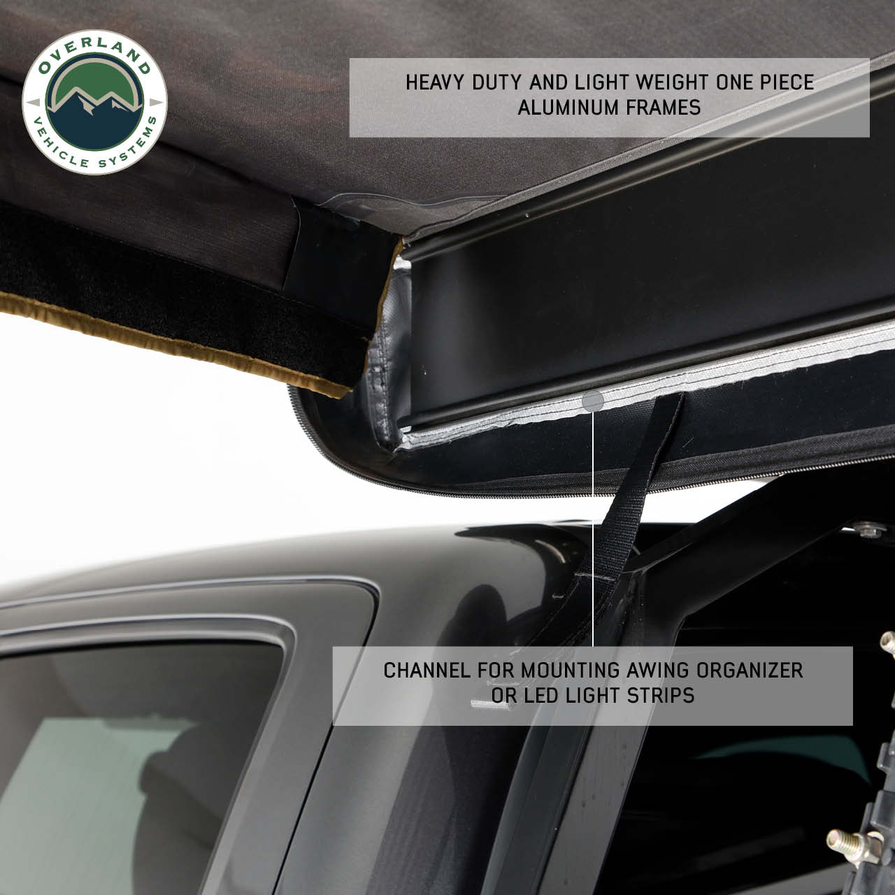 Overland Vehicle Systems Nomadic 270 LTE Driver Side 270 Degree Awning Premium Overland Vehicle Systems