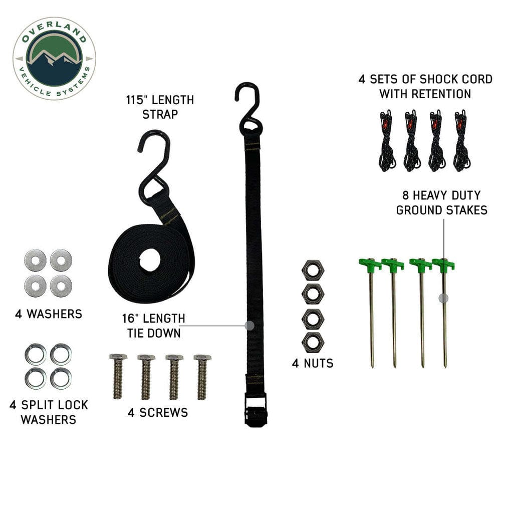 Overland Vehicle Systems Nomadic 270 LTE Driver Side 270 Degree Awning Premium Overland Vehicle Systems