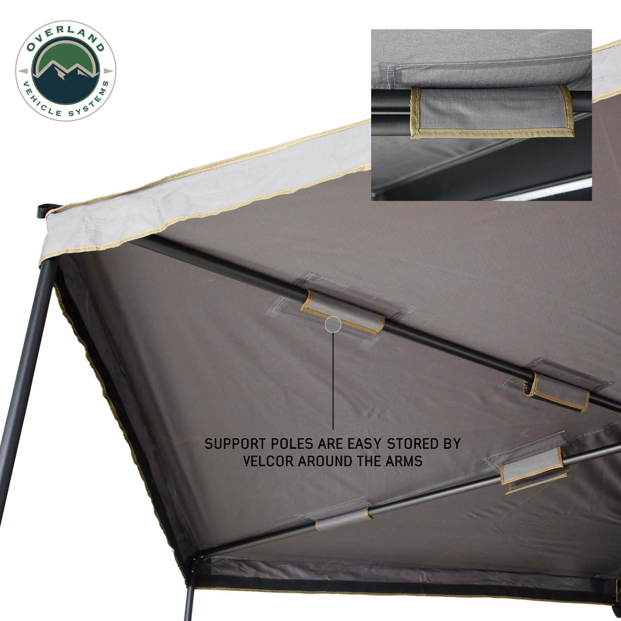 Overland Vehicle Systems Nomadic 270 LTE Driver Side 270 Degree Awning Premium Overland Vehicle Systems