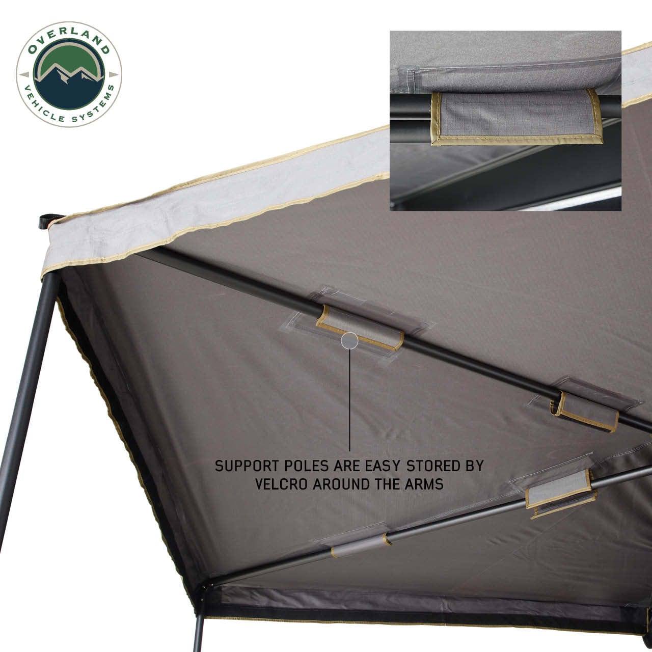 Overland Vehicle Systems Nomadic 270 LTE Passenger Side 270 Degree Awning Overland Vehicle Systems