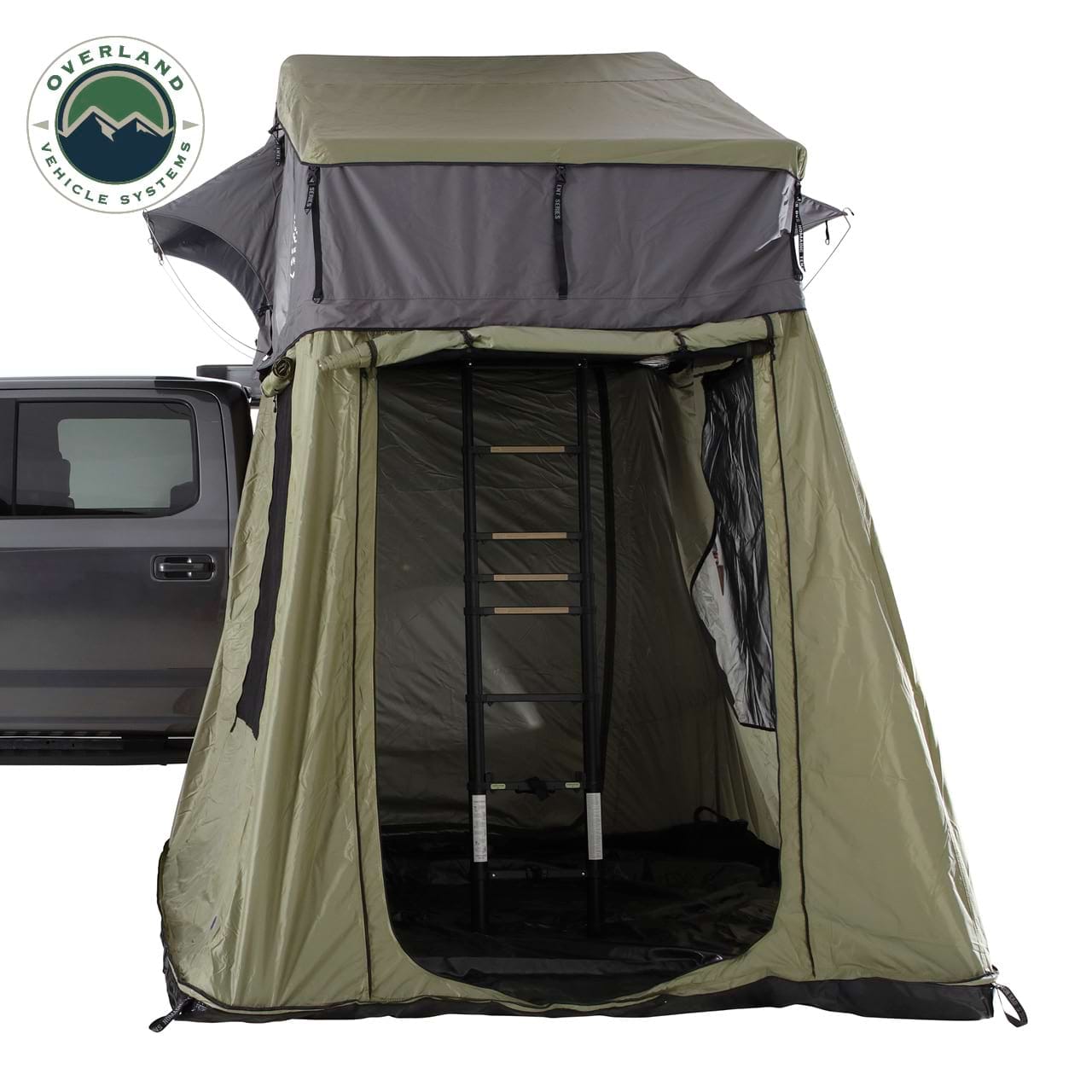 Overland Vehicle Systems Nomadic 4 Roof Top Tent Annex - 4 Person Roof Top Tent Annex Overland Vehicle Systems