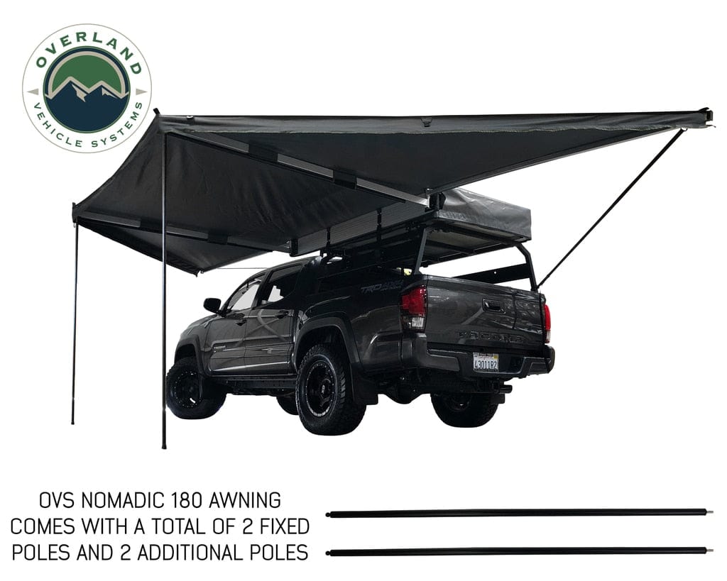 Overland Vehicle Systems Nomadic Awning 180 With Zip In Wall 180 Awning With Walls Overland Vehicle Systems