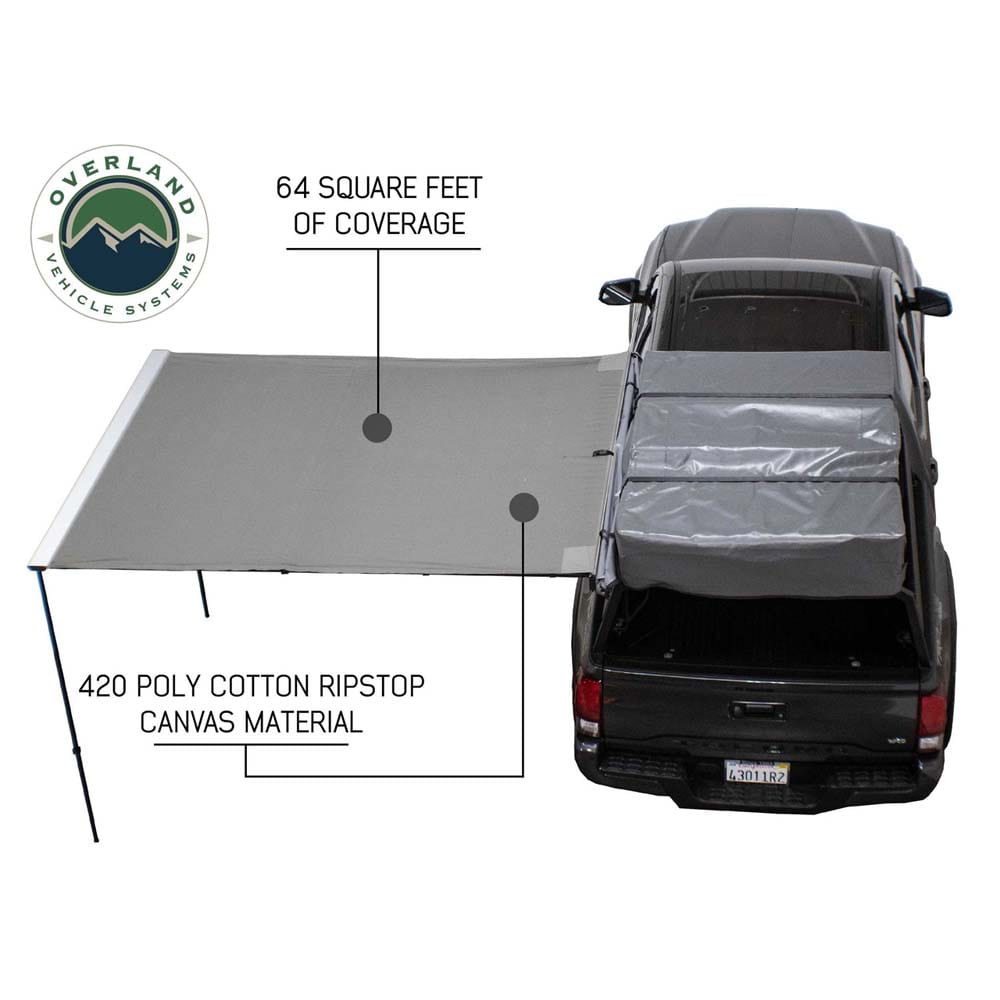 Overland Vehicle Systems Nomadic Awning 2.5 - 8.0 ft. with Black Cover Overland Vehicle Systems