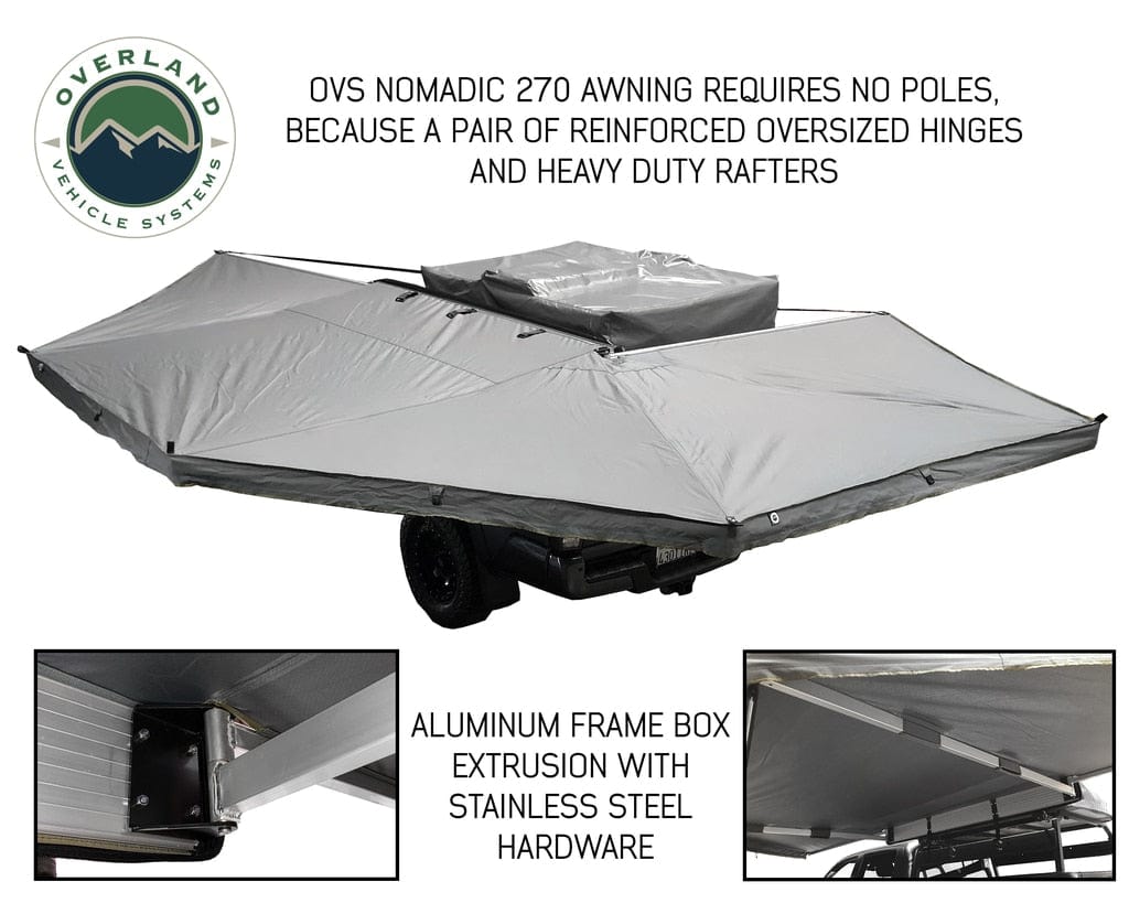Overland Vehicle Systems Nomadic Awning 270 Awning with Walls - Driver side Overland Vehicle Systems