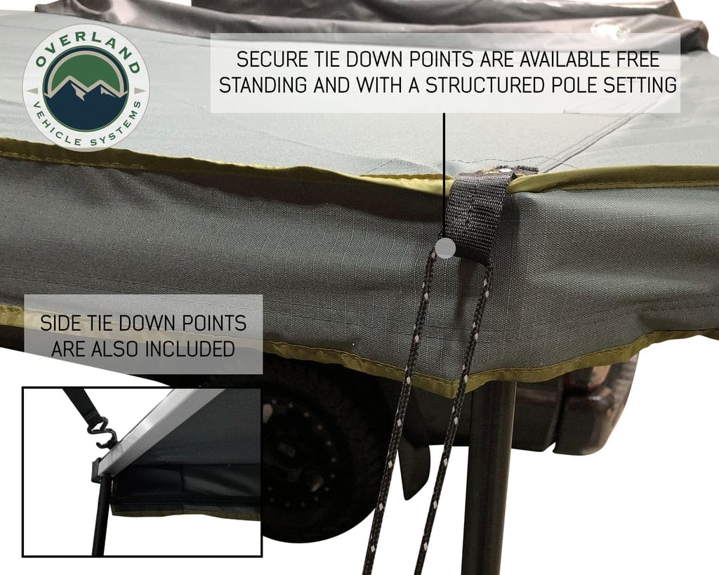 Overland Vehicle Systems Nomadic Awning 270 Awning with Walls Passenger Overland Vehicle Systems