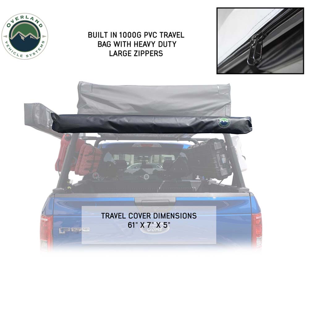 Overland Vehicle Systems Nomadic Awning 4.5 The Perfect 4.5 Awning with Black Cover Overland Vehicle Systems