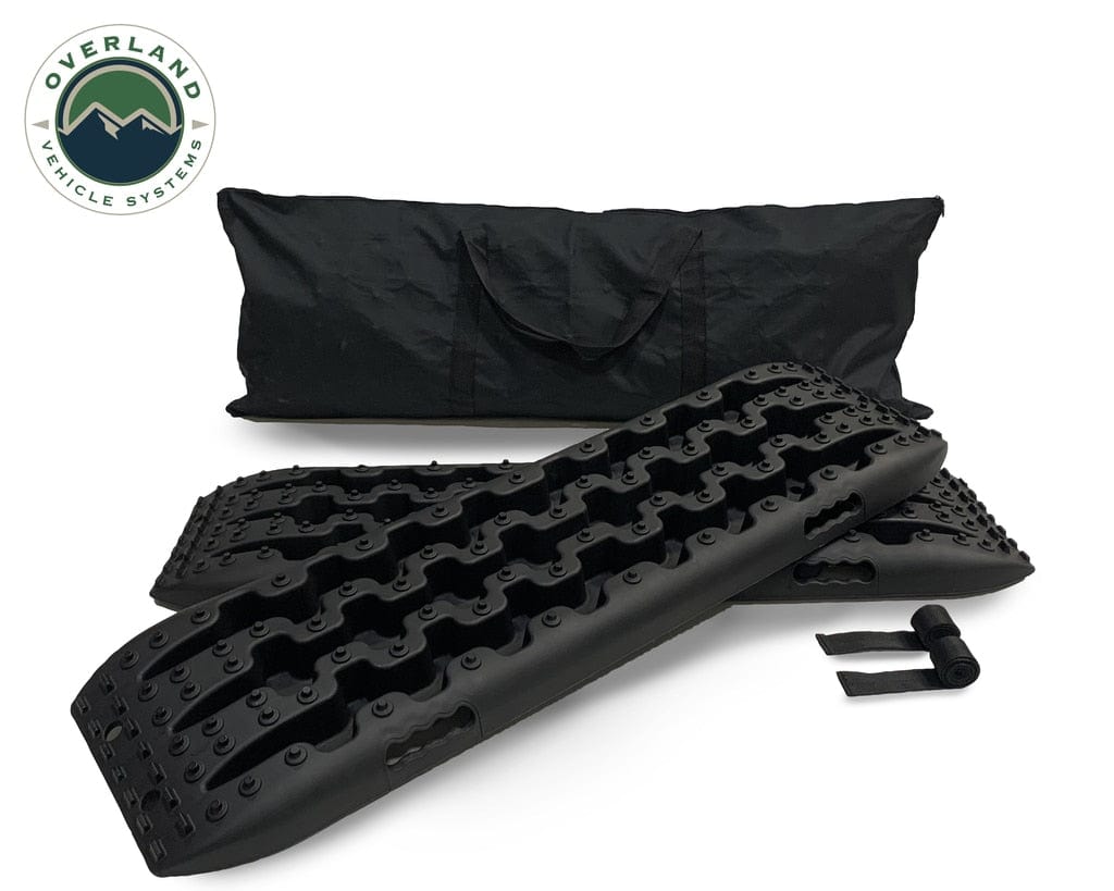 Overland Vehicle Systems Recovery Ramps for 4WDs Gray/Black Universal + Storage Bag Overland Vehicle Systems