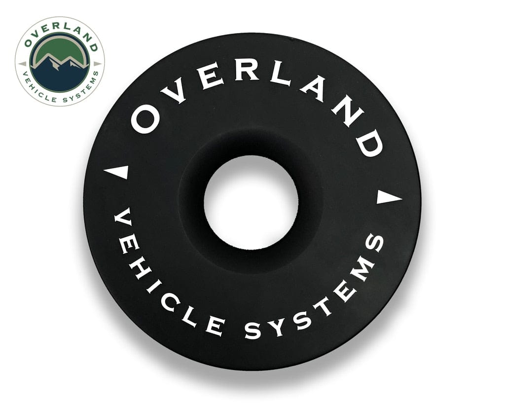 Overland Vehicle Systems Recovery Ring 6.25 Inch 45,000 lb. Black With Storage Bag Overland Vehicle Systems