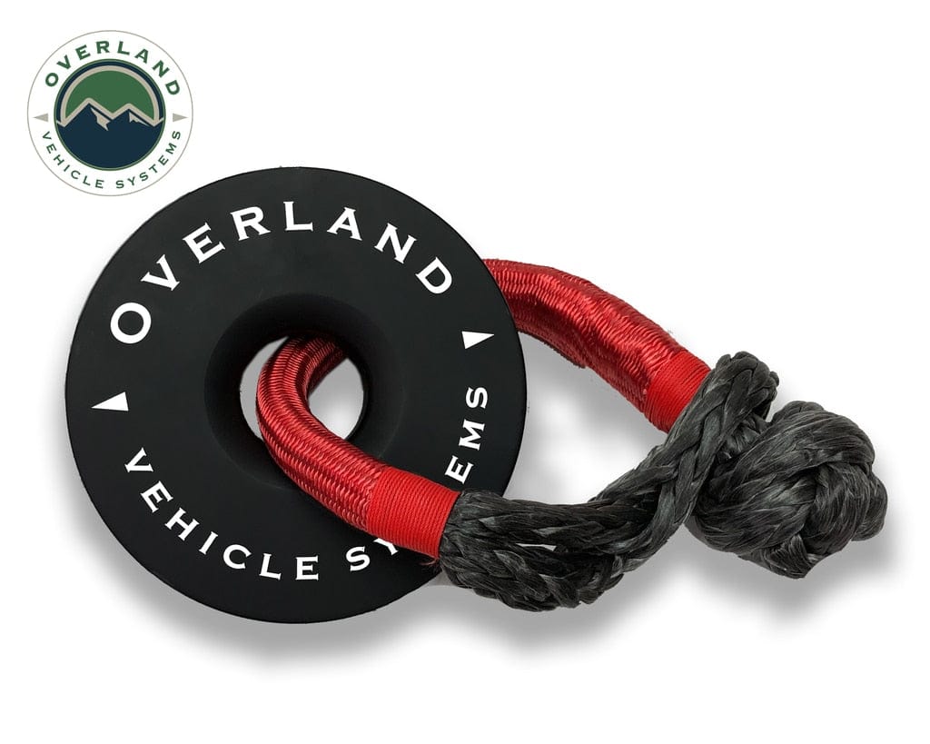 Overland Vehicle Systems Recovery Ring 6.25 Inch 45,000 lb. Black With Storage Bag Overland Vehicle Systems