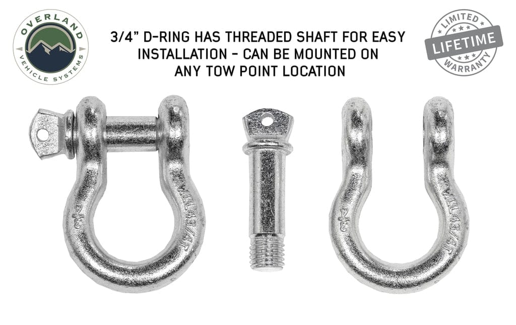 Overland Vehicle Systems Recovery Shackle D-Ring Bow Shackle vs Soft Shackle Overland Vehicle Systems