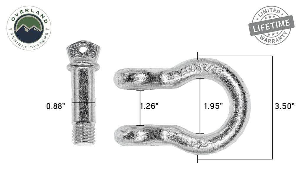 Overland Vehicle Systems Recovery Shackle D-Ring Bow Shackle vs Soft Shackle Overland Vehicle Systems