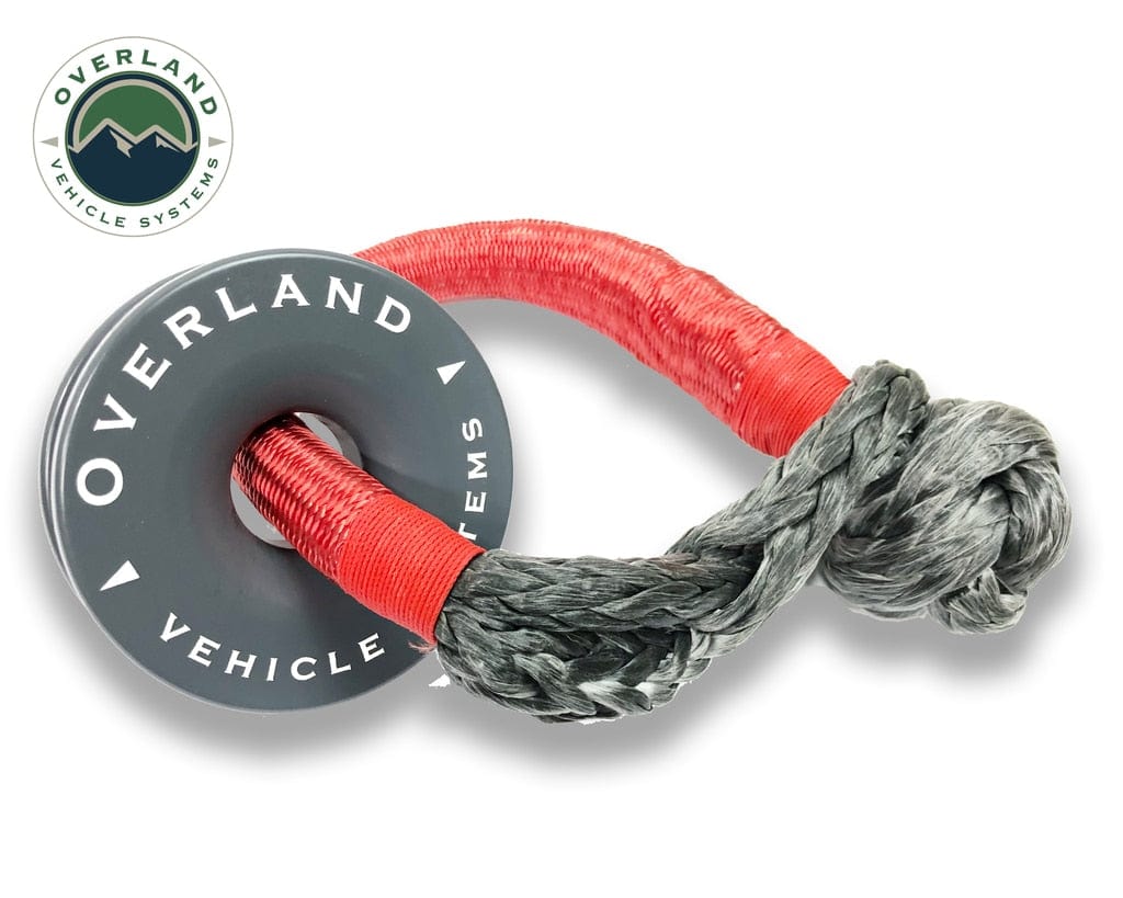 Overland Vehicle Systems Recovery Snatch Ring 4.00 41,000 lb. Gray With Storage Bag Overland Vehicle Systems
