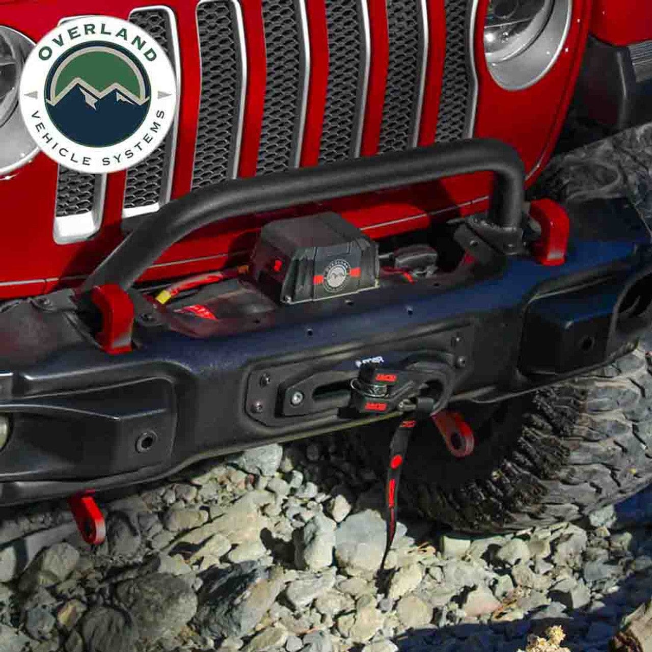 Overland Vehicle Systems SCAR 12 - 12,000 lb. Winch With Steel Cable and Wireless Remote Overland Vehicle Systems
