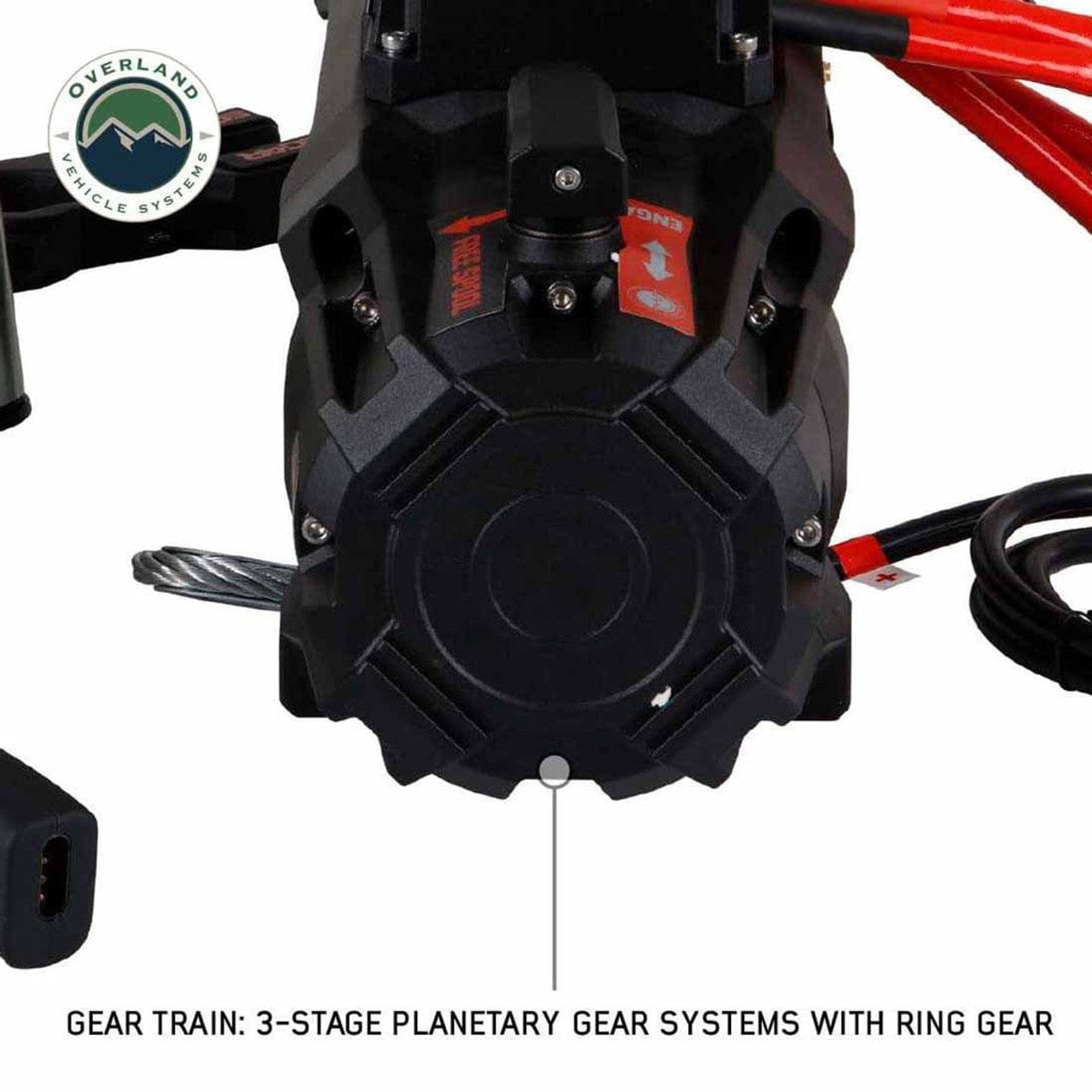 Overland Vehicle Systems SCAR 12 - 12,000 lb. Winch With Steel Cable and Wireless Remote Overland Vehicle Systems
