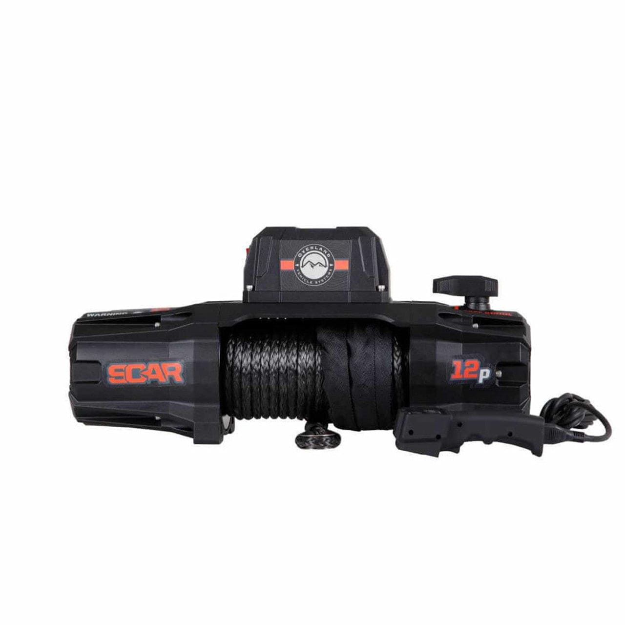 Overland Vehicle Systems SCAR 12P - 12,000 lb. Winch With Synthetic Rope and Wireless Remote Overland Vehicle Systems
