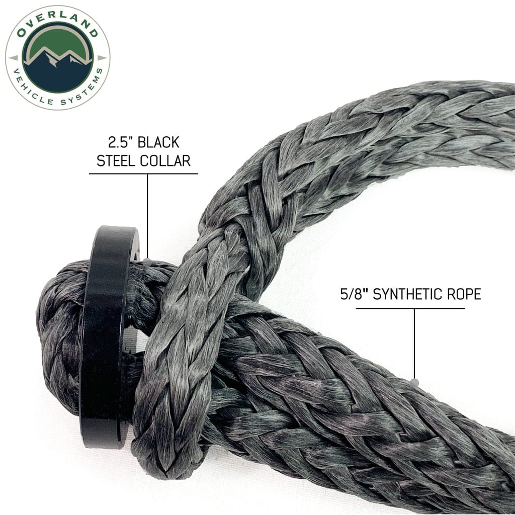 Overland Vehicle Systems Shop Overland Vehicle Systems 7/16 Inch Soft Shackle With Collar Overland Vehicle Systems
