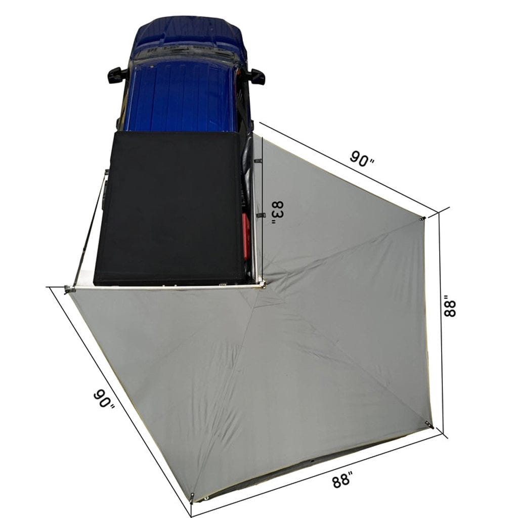 Overland Vehicle Systems Shop Overland Vehicle Systems Freestanding 270LT Awnings W/ Walls Passenger Overland Vehicle Systems