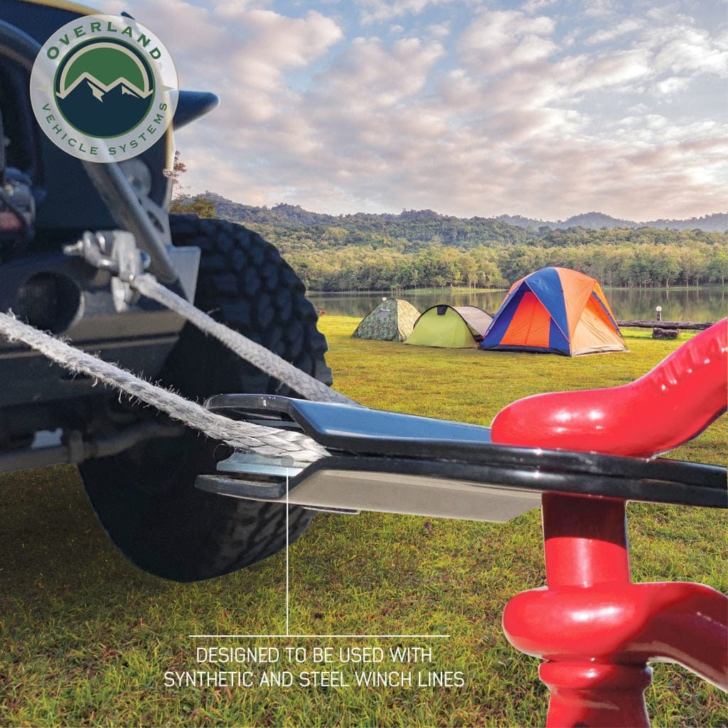 Overland Vehicle Systems Snatch Block - Heavy Duty Universal Snatch Block Pulley Overland Vehicle Systems