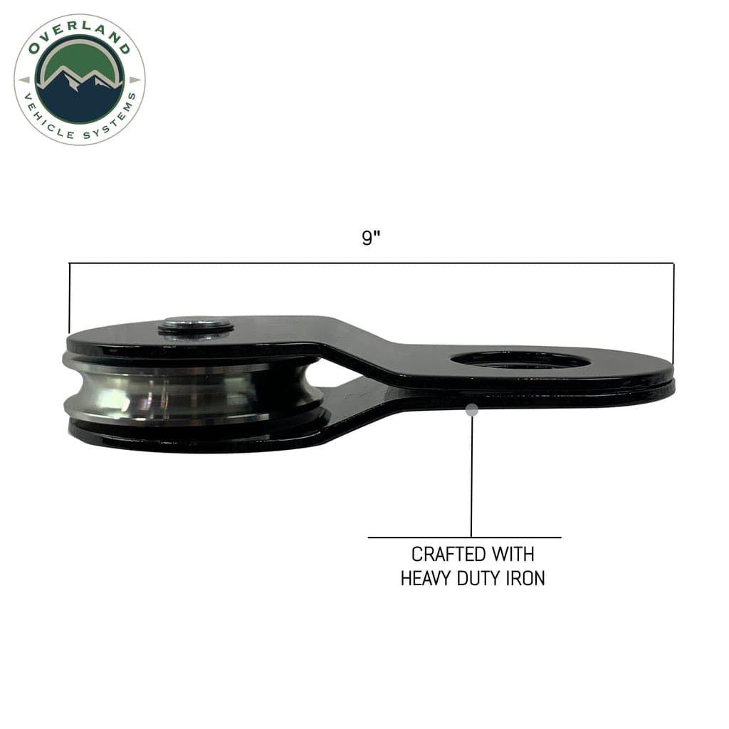 Overland Vehicle Systems Snatch Block - Heavy Duty Universal Snatch Block Pulley Overland Vehicle Systems