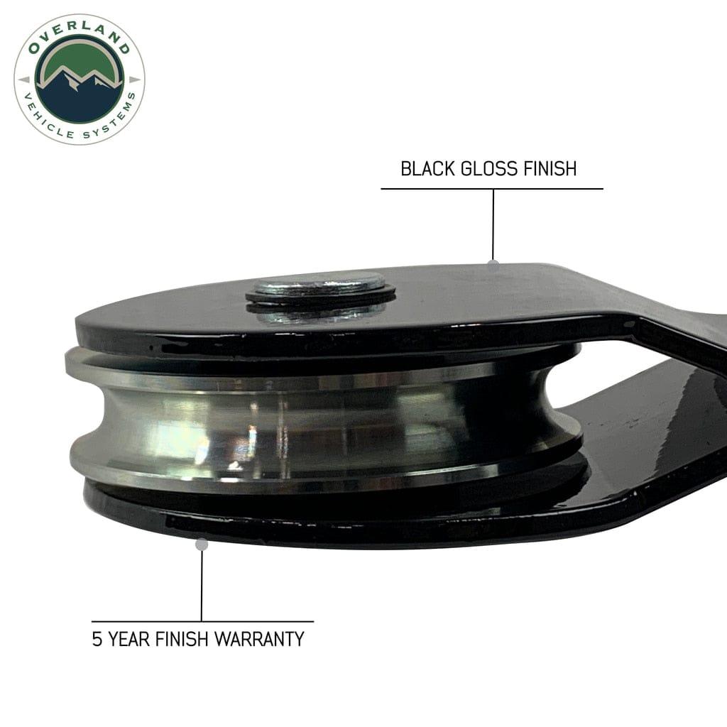 Overland Vehicle Systems Snatch Block - Heavy Duty Universal Snatch Block Pulley Overland Vehicle Systems