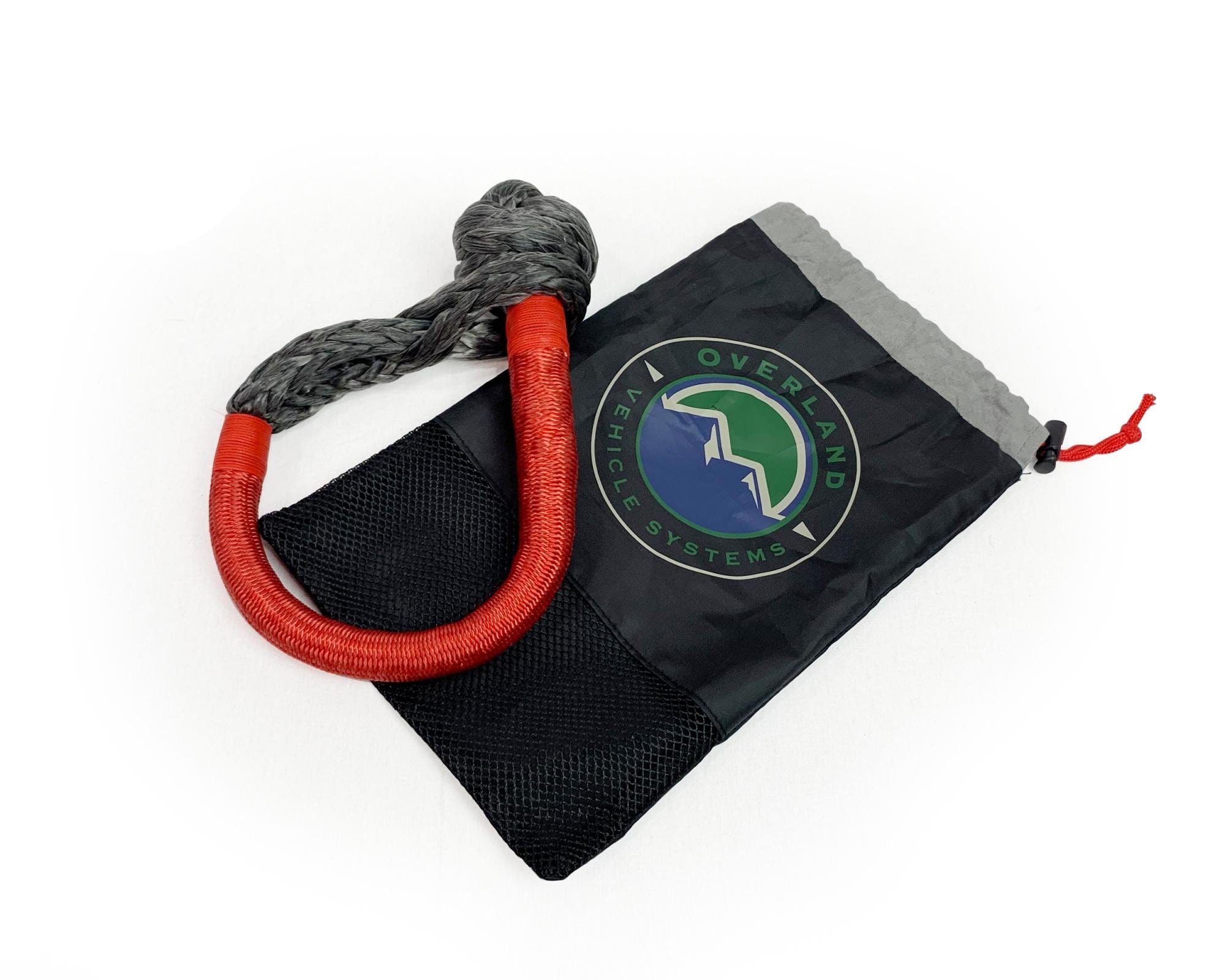 Overland Vehicle Systems Soft Shackle Recovery Ring Combo Pack - 45,000 lb - Black Overland Vehicle Systems