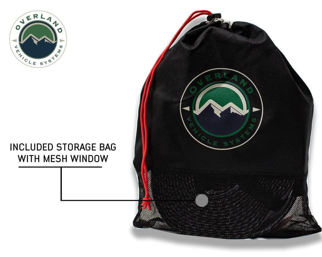 Overland Vehicle Systems Tow Strap 20000 lbs - 2 x 30' Gray With Black Ends Overland Vehicle Systems