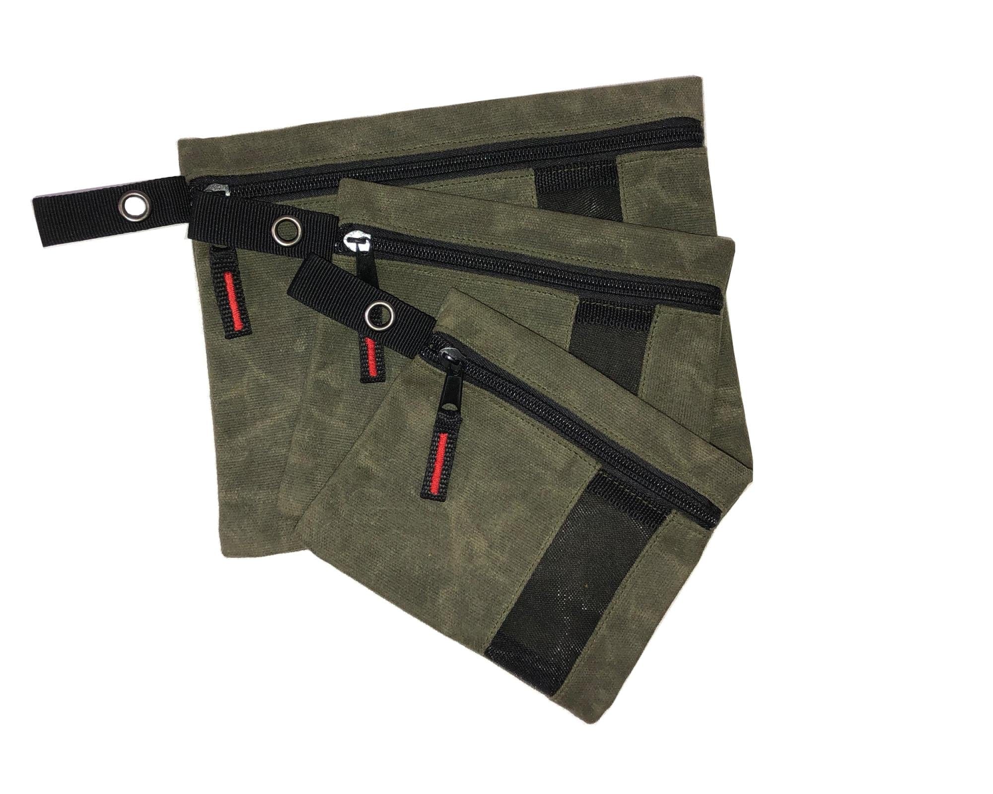 Overland Vehicle Systems Waxed Canvas - Small Size Utility Bags with Pockets Overland Vehicle Systems