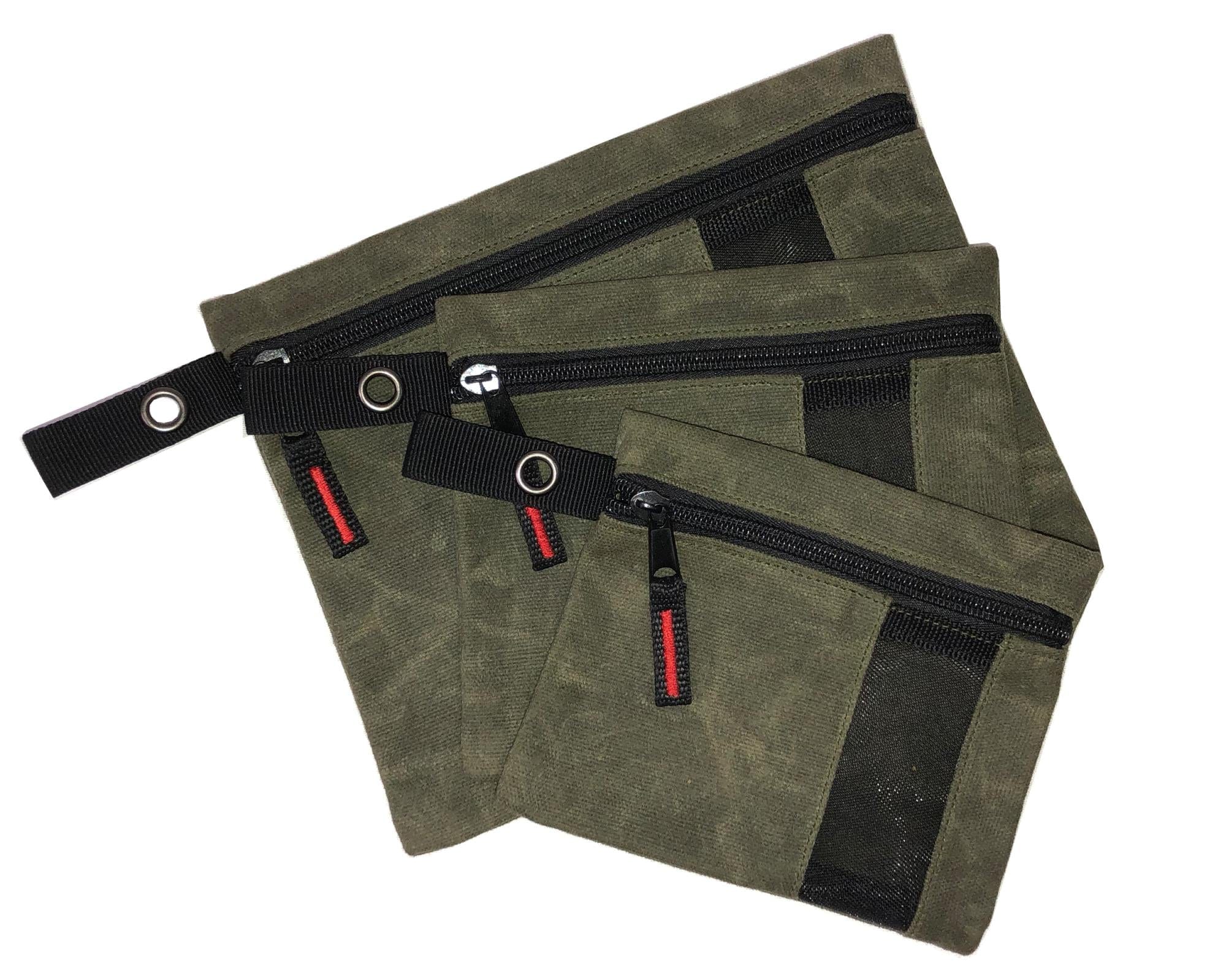 Overland Vehicle Systems Waxed Canvas - Small Size Utility Bags with Pockets Overland Vehicle Systems