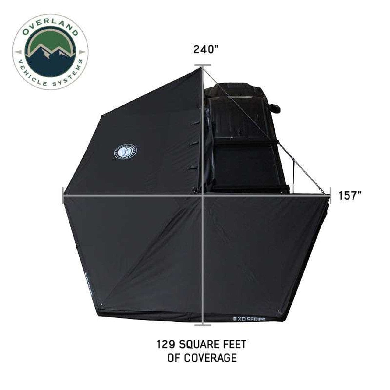 The Best OVS Nomadic 270 Awning - TEQ Customs Black