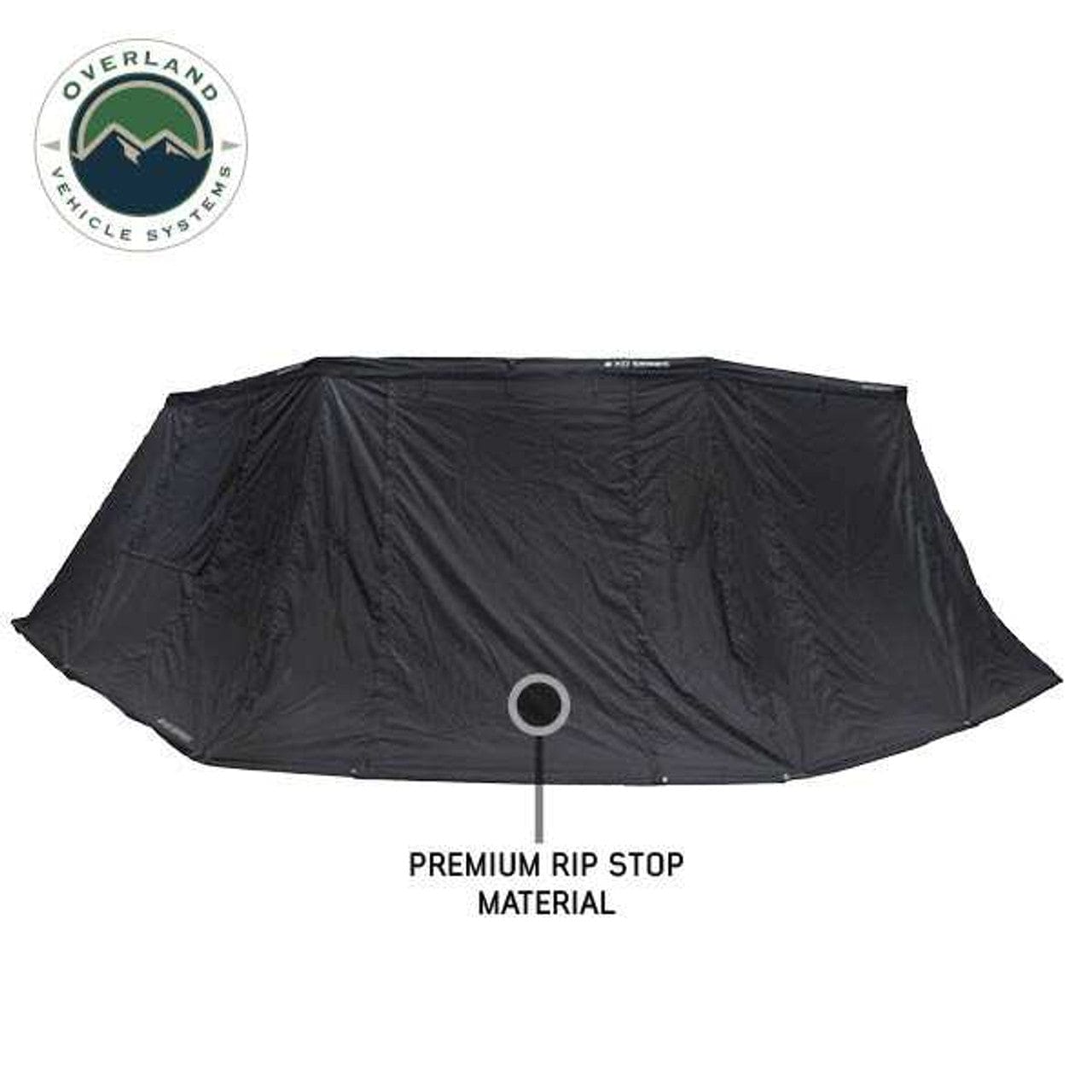 Awning Wall 1 W/Black Out, Driver Side, Black Body, Black Trim W/Storage Bag Overland Vehicle Systems