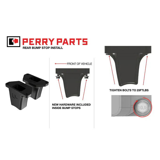 Perry Parts Bump Stops 2003-2024 4Runner, GX470, GX460 Rear Bump Stops
