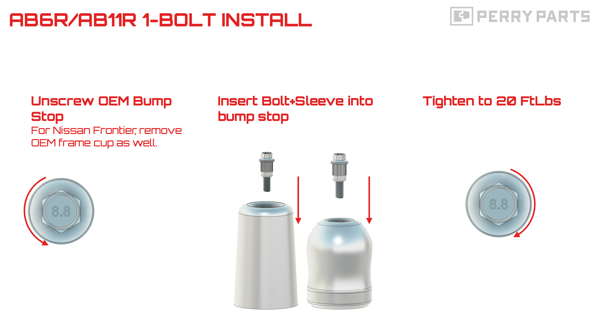 Perry Parts Bump Stops MK2 Rear Bump Stops: AB6R